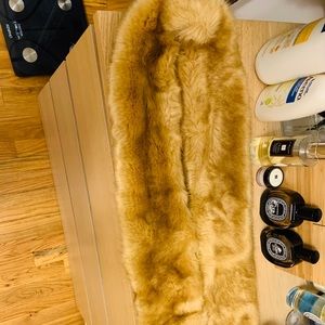Faux fur long scarf